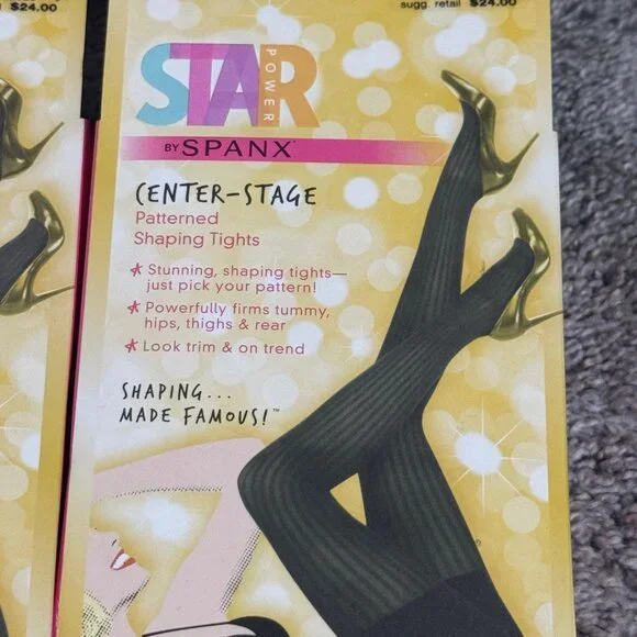 6 Packs - Star Power By Spanx Enter Stage Shaping Tights Size C - Picture 2 of 3
